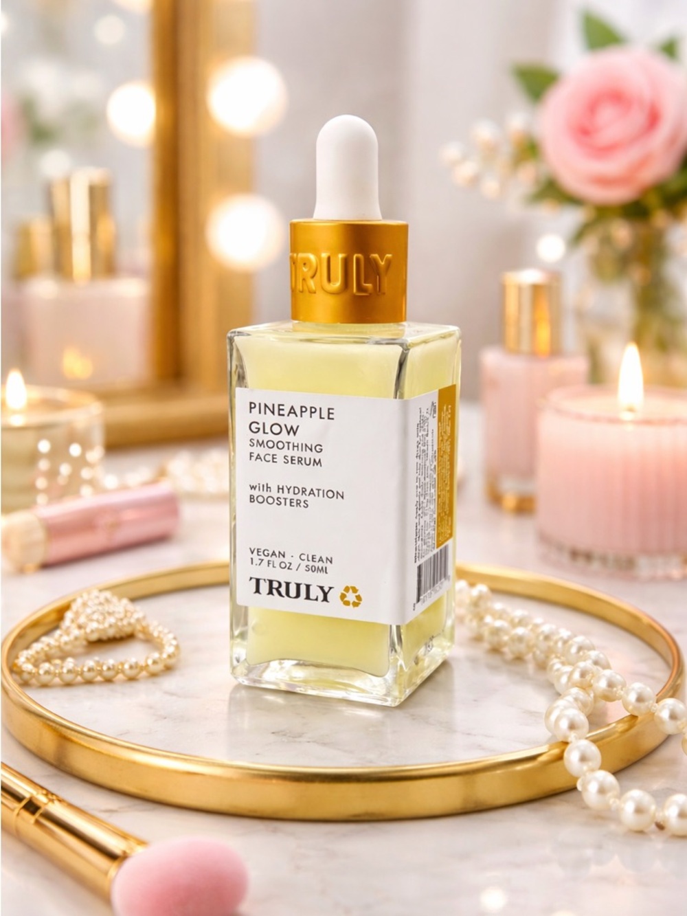 TRULY Pineapple Glow Face Serum - Gold, Yellow & White